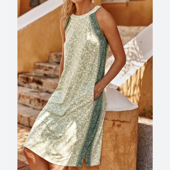 J Jill Vineyard border print dress - Picture 5 of 6